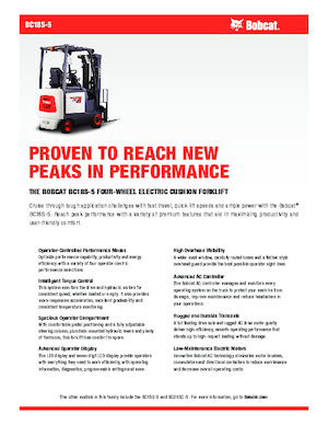 Електричні навантажувачі Bobcat BC18S-5