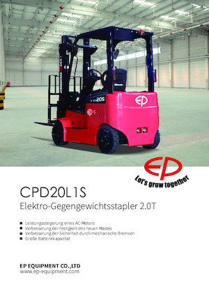 Електричні навантажувачі EP CPD20L1S