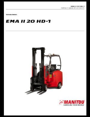 Електричні навантажувачі Manitou EMA II 20 HD-1