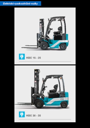 Електричні навантажувачі Baoli KBE 30