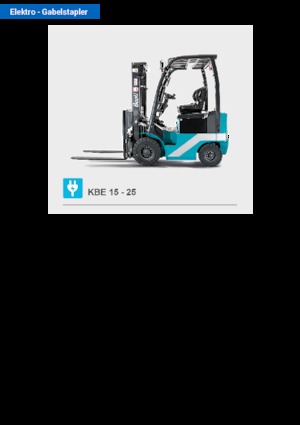 Електричні навантажувачі Baoli KBE 25