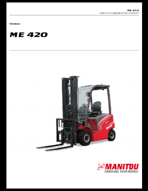 Електричні навантажувачі Manitou ME 420