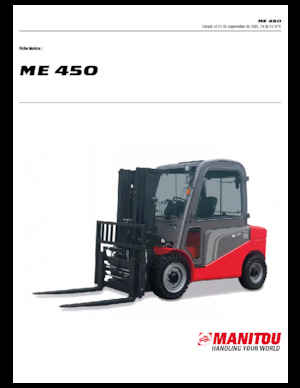 Електричні навантажувачі Manitou ME 450