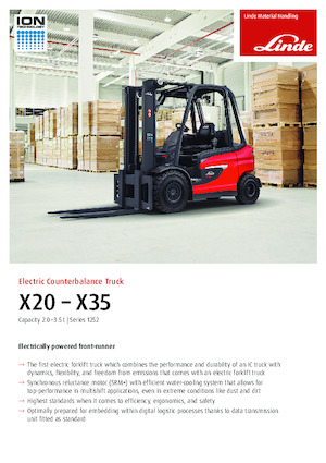 Електричні навантажувачі Linde X25