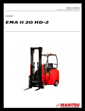 Електричні навантажувачі Manitou EMA II 20 HD-2