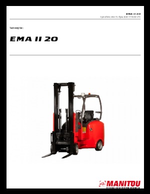 Електричні навантажувачі Manitou EMA II 20