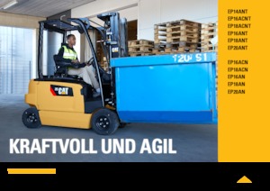 Електричні навантажувачі Caterpillar EP16AN