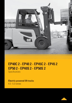 Електричні навантажувачі Caterpillar EP50 2