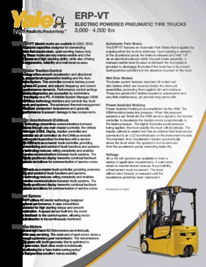 Електричні навантажувачі Yale ERP040VT