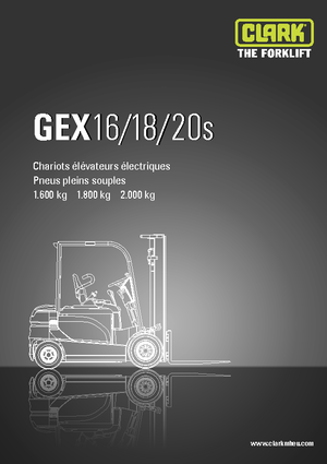 Електричні навантажувачі Clark GEX18