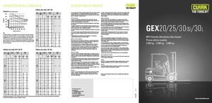 Електричні навантажувачі Clark GEX30 s
