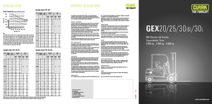 Електричні навантажувачі Clark GEX 25