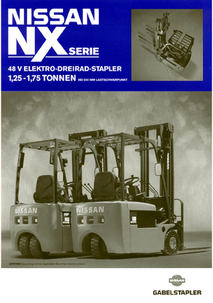 Електричні навантажувачі Nissan GN 01 L 18 HQ