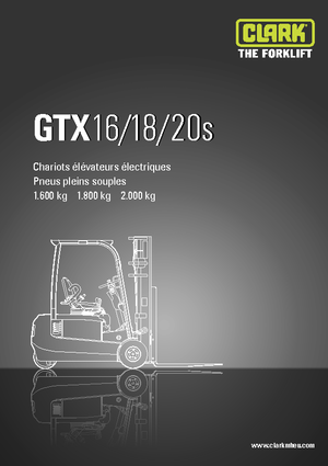 Електричні навантажувачі Clark GTX20 s