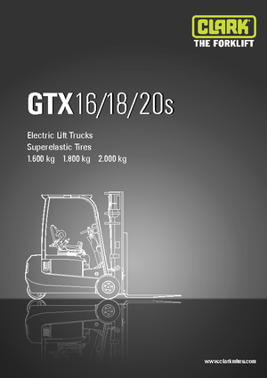 Електричні навантажувачі Clark GTX20 s