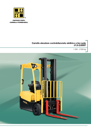 Електричні навантажувачі Hyster J1.8XNT (LWB)