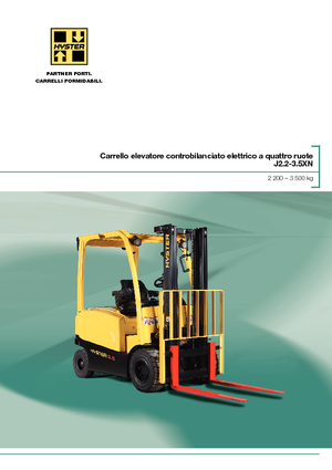 Електричні навантажувачі Hyster J3.0XN