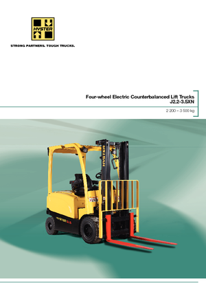 Електричні навантажувачі Hyster J3.0XN