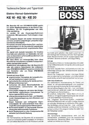 Електричні навантажувачі Steinbock KE 16-50
