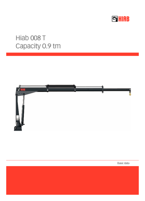 Електричні вантажні крани Hiab 008 T-0 ELT