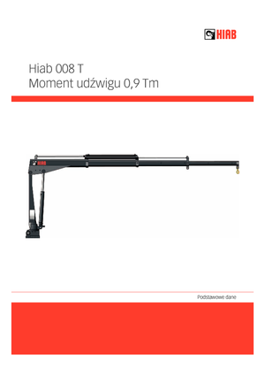 Електричні вантажні крани Hiab 008 T-0 ELT