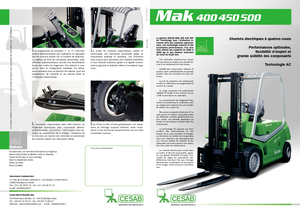 Електричні навантажувачі Cesab MAK 500 AC