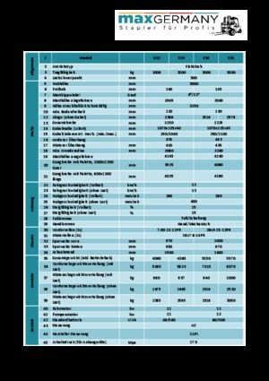 Електричні навантажувачі MaxGermany MG-E 25