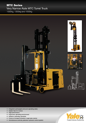 Електричні бічні завантажувачі Yale MTC15 SWB
