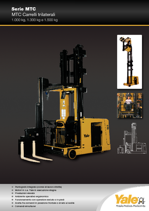 Електричні бічні завантажувачі Yale MTC13