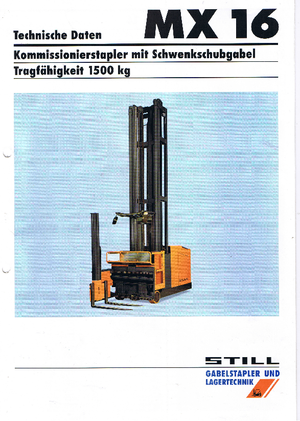 Електричні бічні завантажувачі Still-Wagner MX 16