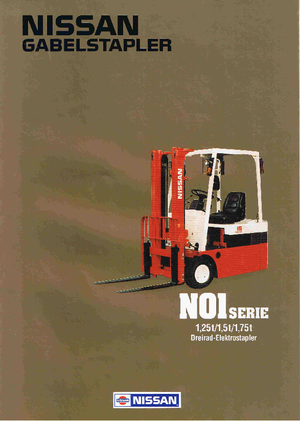 Електричні навантажувачі Nissan N 01 L 15 U