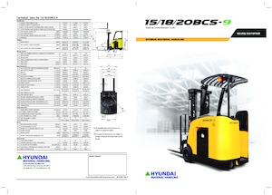 Електричні штабелері Hyundai 20 BCS-9