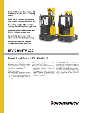 Електричні штабелері Jungheinrich ETV C20