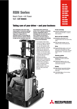 Електричні штабелері Mitsubishi RB 16 NS