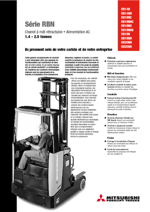 Електричні штабелері Mitsubishi RB 16 NS