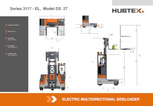 Електричні бічні завантажувачі Hubtex DS 27 EL