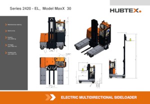 Електричні бічні завантажувачі Hubtex MaxX 30 EL