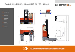 Електричні бічні завантажувачі Hubtex MQ 30