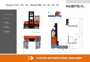 Електричні бічні завантажувачі Hubtex MQ 30