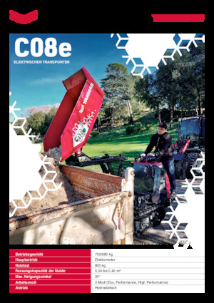 Eлектричні гусеничні самоскиди Yanmar C08e