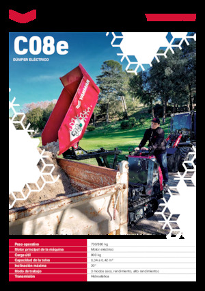 Eлектричні гусеничні самоскиди Yanmar C08e