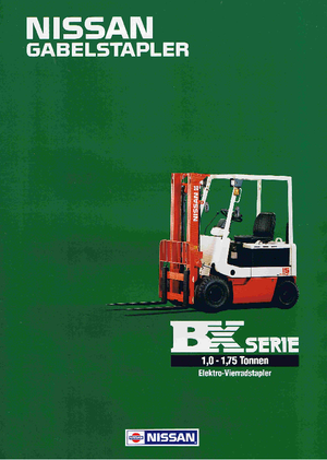 Електричні навантажувачі Nissan UM 01 L 15 U