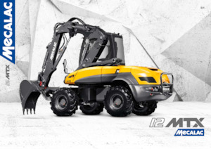 Електричний колісний екскаватор Mecalac e12