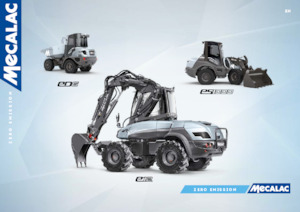 Електричний колісний екскаватор Mecalac e12