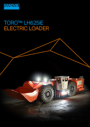 Електричний колісний навантажувач Sandvik LH625iE