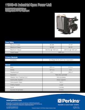 Двигуни Perkins 1104C-44