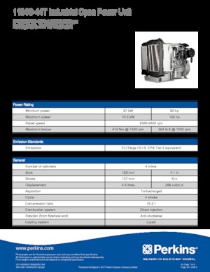 Двигуни Perkins 1104C-44T
