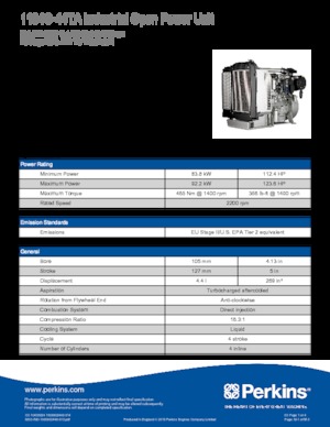 Двигуни Perkins 1104C-44TA
