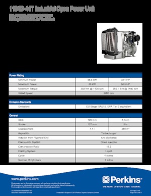 Двигуни Perkins 1104D-44T