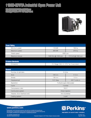 Двигуни Perkins 1106D-E70TA
